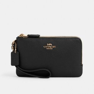 Coach Double Zipper Wristlet